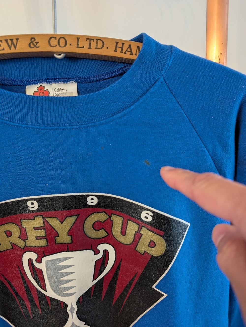 *2 For 1 - DEAL* - 1996 GREY CUP Sweatshirt & Hamilton Tiger-Cats Black Tee - Picture 7 of 13
